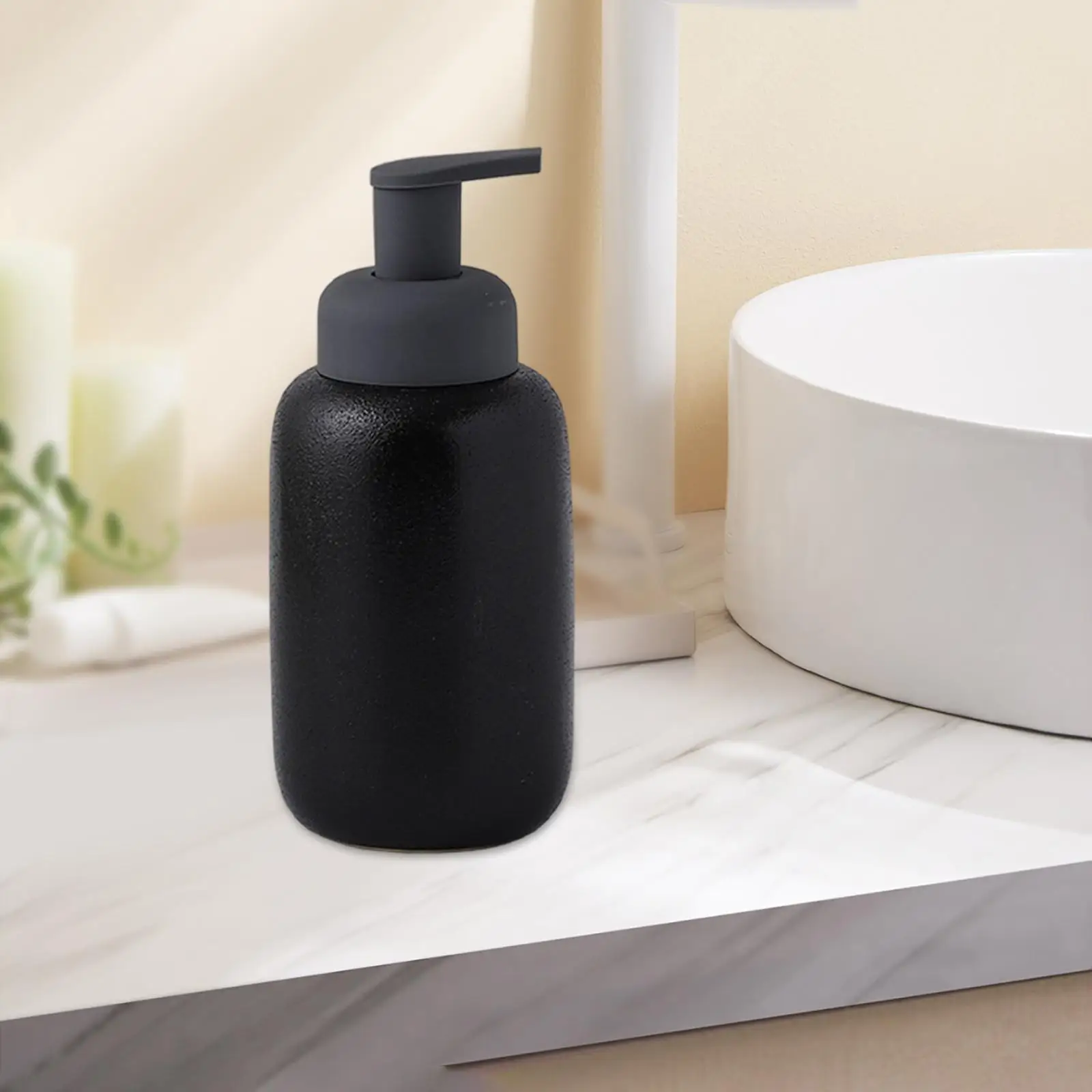 Refillable Soap Dispenser Ceramic for Bathroom Dishwashing Soap Hand Soap