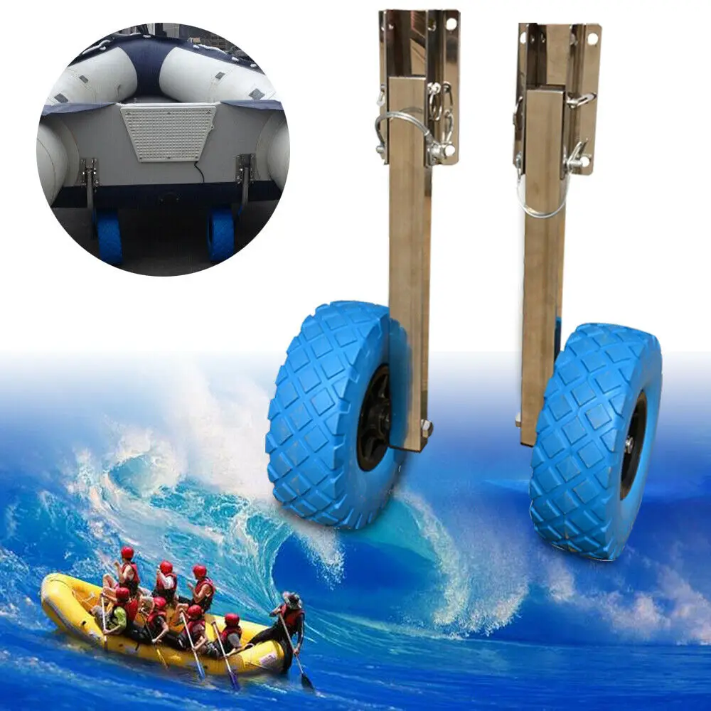 Simple Trailer Launching Wheels for Inflatable Boats and short distance beach moves Heavy Duty Easy to Assemble