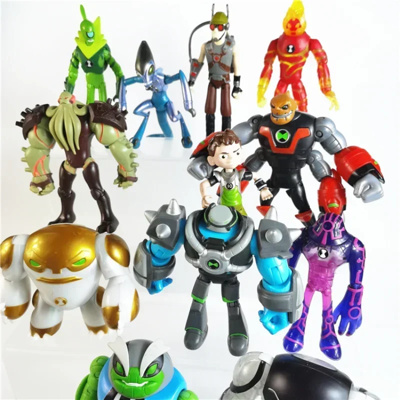 BEN10 Omnitrix Figure Gwen Ben Tennyson 10 Doll Four Arms XLR8 Heatblast Diamondhead Grey Matter Kevin Eleven Upchuck Kids Toy