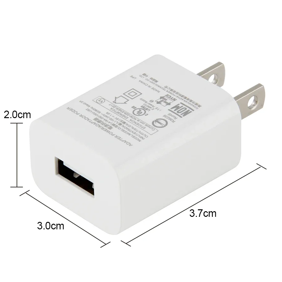 100pcs 휴대 전화 단일 USB 충전기 5V 1A 여행 벽 충전기 미국 플러그 어댑터 iPhone Xiaomi 삼성 충전