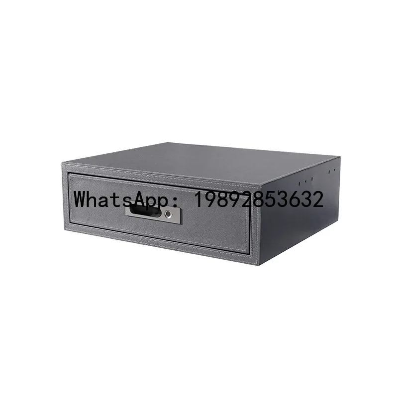 CZ Leather Fingerprint Home Wardrobe External Drawer Safe Self-Ejecting Jewelry Storage Drawer Safe