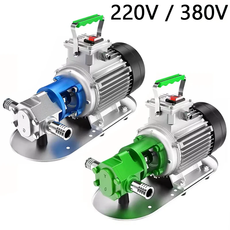 

220V/380V Self-priming Stainless Steel Oil Pump Gear High Viscosity Engine Oil Diesel Edible oil Hydraulic Oil Pump