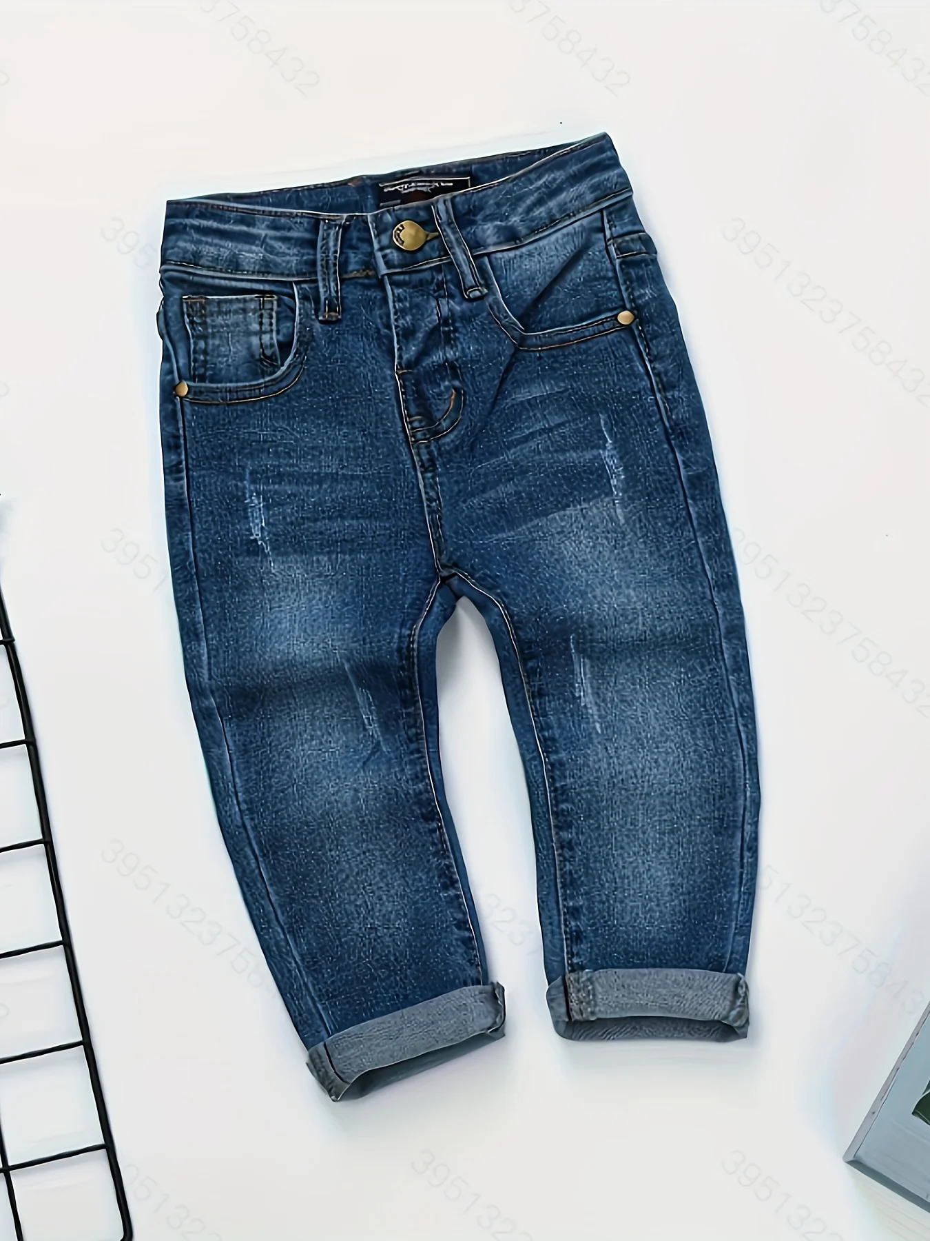 

Boys' Jeans 2024 Spring and Autumn New Fashionable Elastic Pants Children's Wear Boys' Loose Thin Long Pants