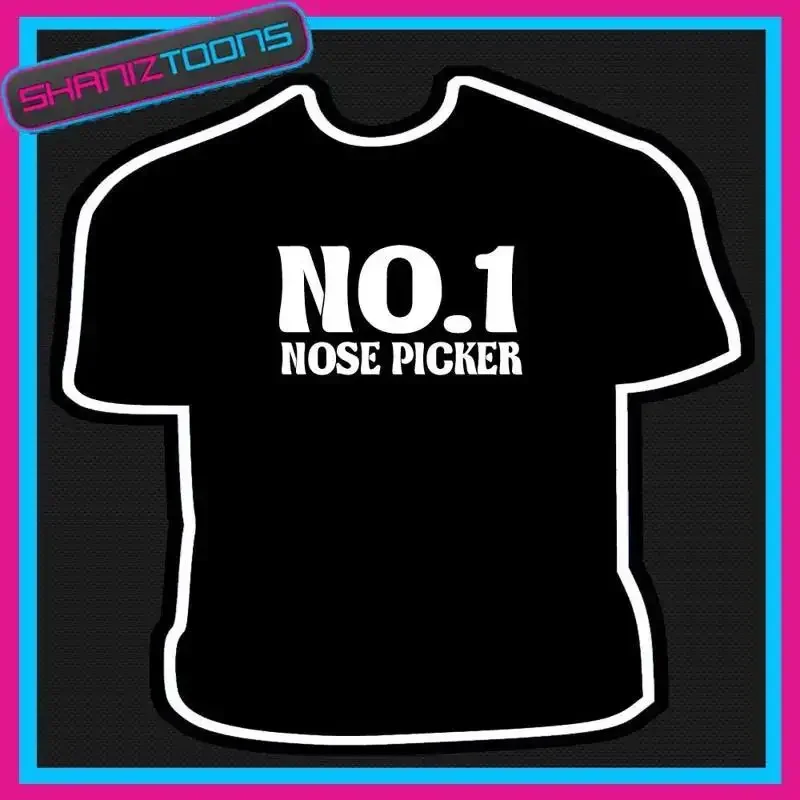 NO 1 NOSE PICKER PICKING FUNNY SLOGAN MENS T SHIRT