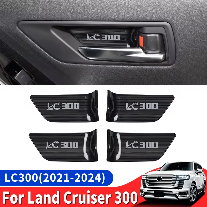 

For Toyota Land Cruiser 300 2022 2024 Lc300 Tuning Interior Decoration Accessories Upgraded, Stainless Steel Car Door Handle