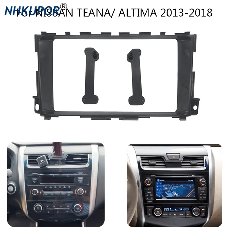 Car Radio Fascia For NISSAN Teana/Altima 2013 2014 2015 2016 2017 2018 Auto Multimedia Player Holder Center Console Frame Kit