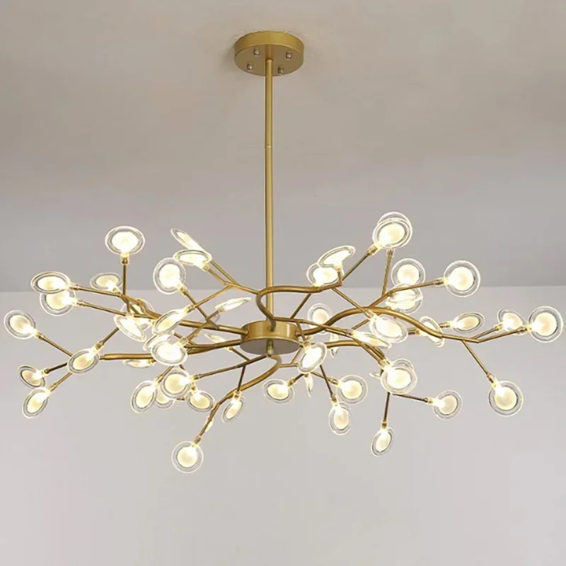 Modern Firefly LED Chandelier Light Tree Branch Pendant Lamp Decorative Hanging Lamp For Home