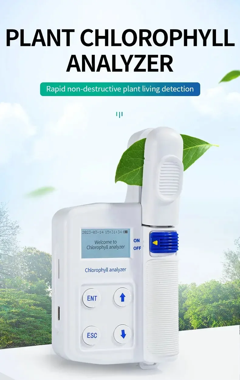 16GB memory portable temperature nitrogen moisture Chlorophyll spad- Meter Tester Measurement analyzer