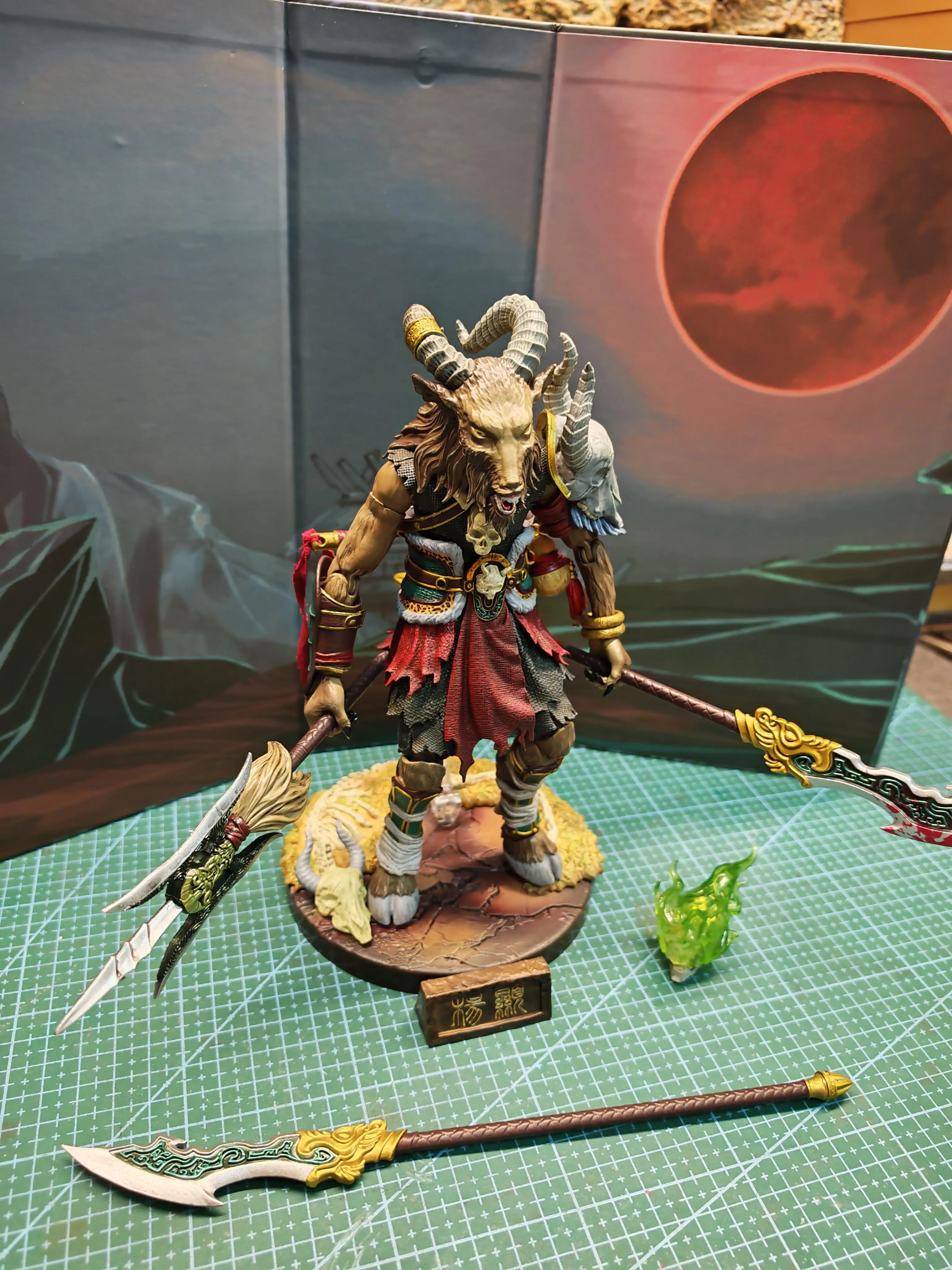 Original fancyrealm 1/12 escala Fj-1a03 soldado yang xian deus demônio romance série cabra fada 6 polegadas anime figura modelo brinquedo presente