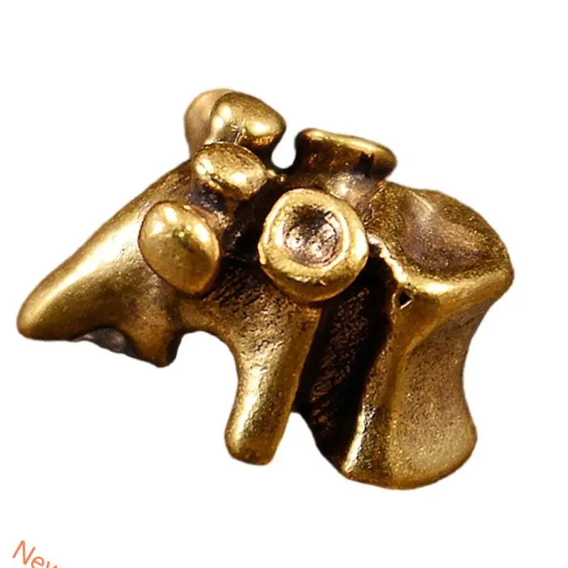 حبات حبل المفاتيح النحاسية الفنية مع شكل العمود الفقري وظيفية اليومية الترس باراكورد حبل حبل ملحقات الأزياء #3