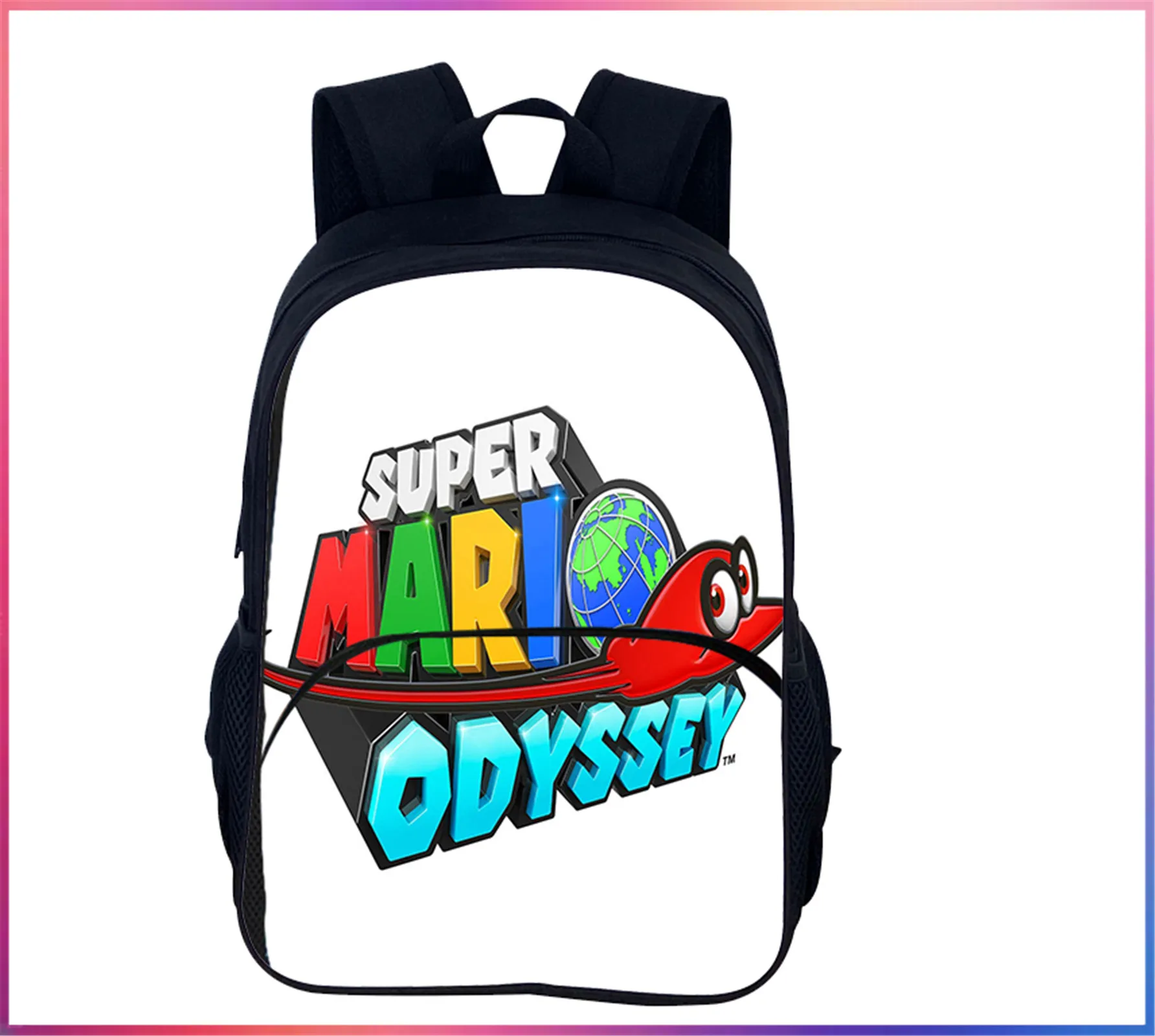 

Fashion Student Super Mario Large Backpack-Back to School Daypack-Multifunction Knapsack for Unisex Children