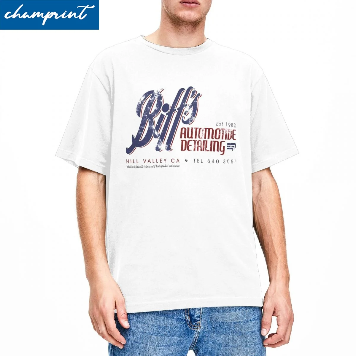 Back To The Future Biff Auto Detailing T-Shirts for Men Women 100% Cotton T Shirt Movie Series Short Sleeve Tees Classic Tops