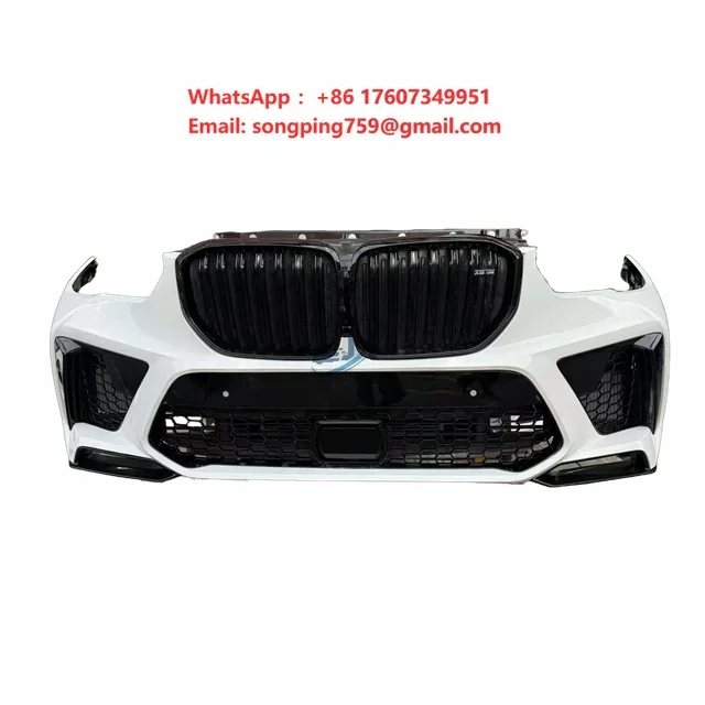 For 2020-2022 BMW X5M F95 Used Car Body Kit Front Bumper Assembly Grille Radiator Fan Parking Sensors Bumper Rail Reinforcement