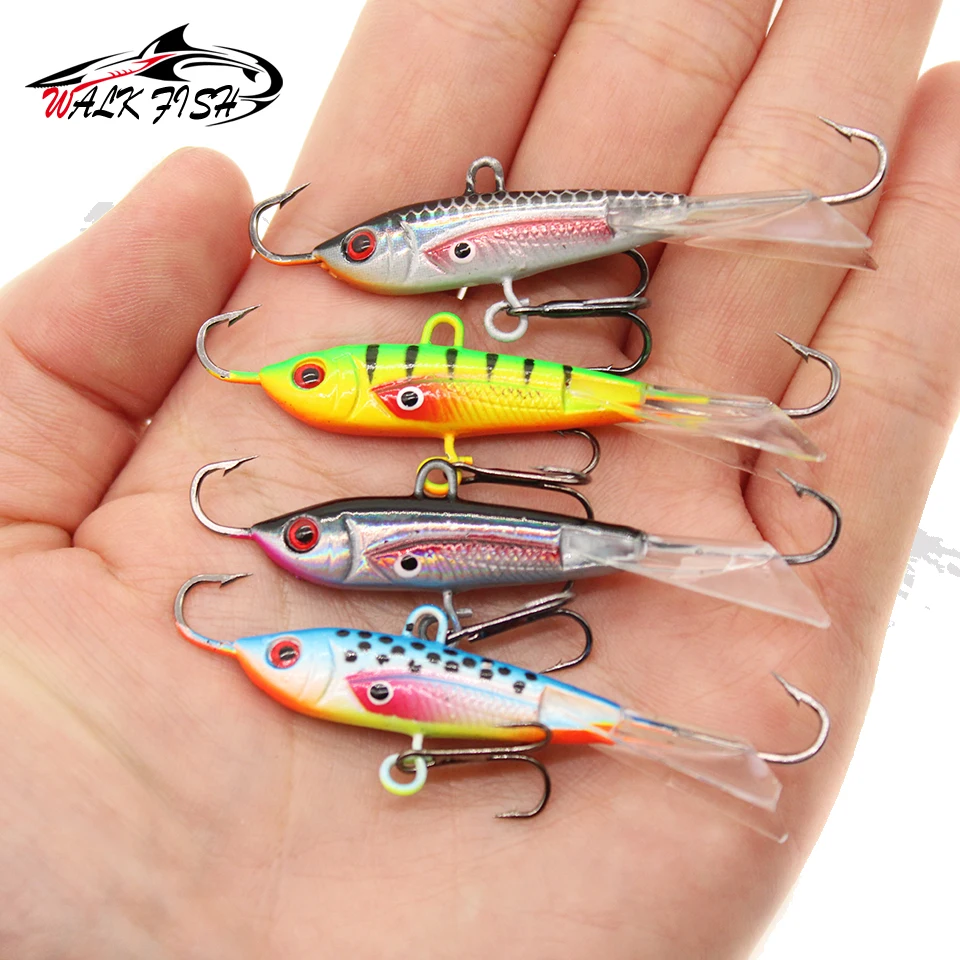 WALK FISH 7.5g 9g 10.5g 18g Sinking Ice Jig Lure Balancers For Winter Fishing Goods Wobbler For Pike Crankbaits Fishing Tackle