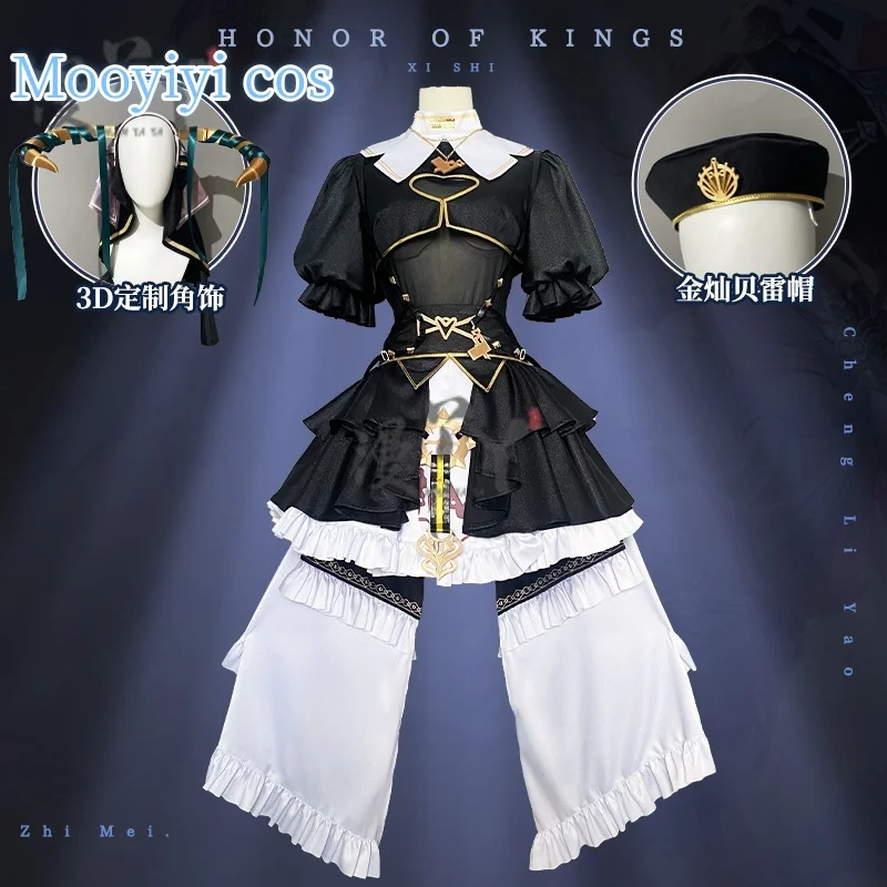 

Newly Houshou Marine Cosplay Costume Halloween Christmas Cosplay Costume Women Dress S-XXL IN STOCK Black Lolita