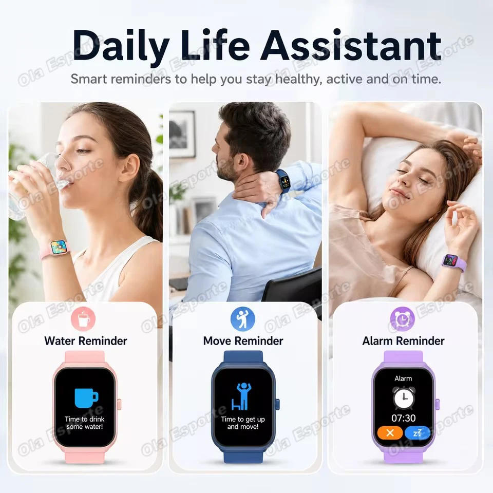 2026 New Smart Watch Bluetooth Call Message Reminder Health Monitoring GPS Sport Tracker Smart Watch Gift for Men and Women Hw12 view 5