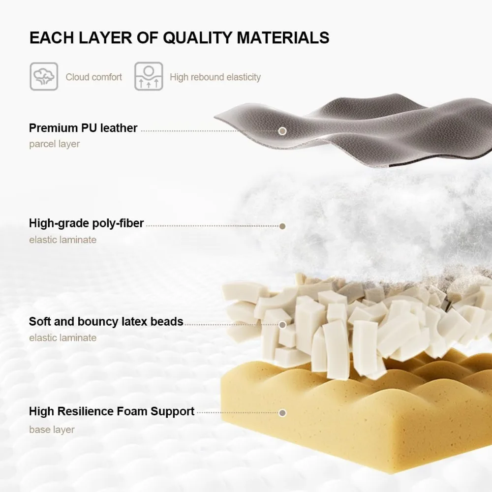 Ergonomic High-Back Gaming and Executive Office Chair with Footrest for Comfortable Desk Use