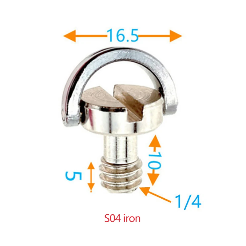 1/4 Inch Camera Mount Screw Quick Release Plate Adapter Screw For Tripod Monopod Ballhead Photo Photography Fixed