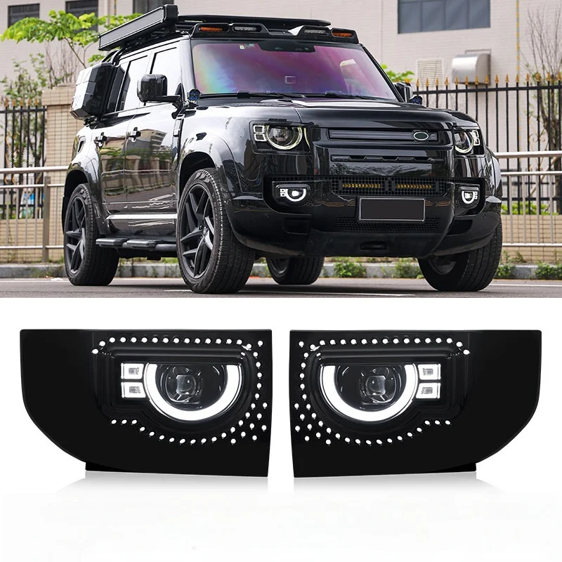 Golden Eye fog light front fog light LED lens modification and upgrade, suitable for Land Rover Defender 2020-2025