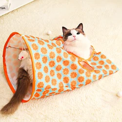 Cat Toys Drilling Bag Teaser Cat Stick Collapsible Cat Tunnel Rattling Paper Chewable Hairball Cat Toys