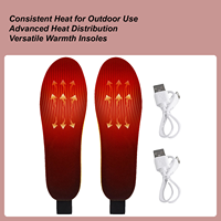 Seanker Heated Insoles 3000mAh Rechargeable Warm Boot Inserts Winter Thermal Heated Shoe Inserts For Indoor Outdoor Home School