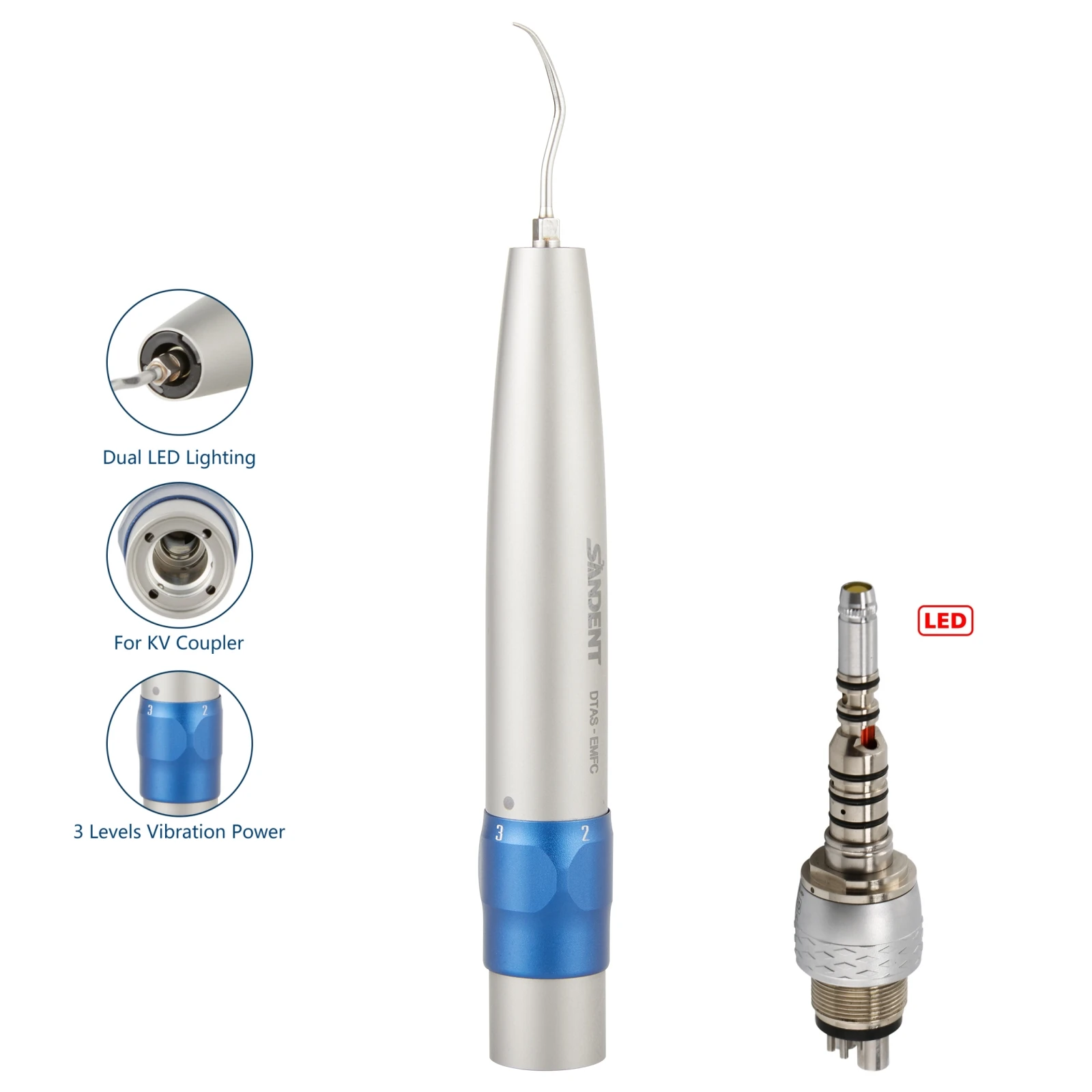 Стоматологический оптоволоконный воздушный скалер SONICflex Sonic L подходит для KaVo Multiflex Led Coupling / GK LED Coupler