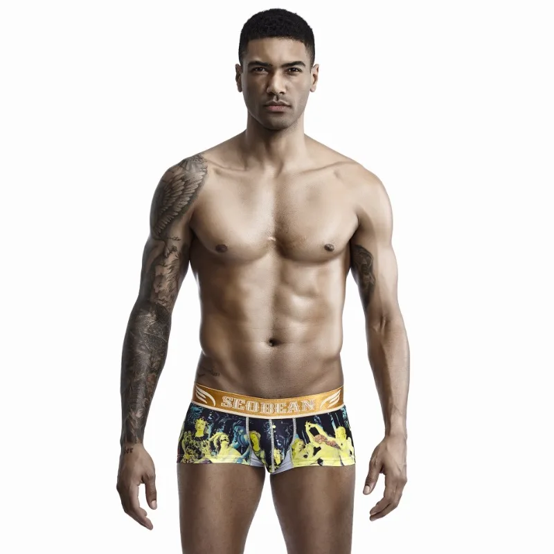 Men's Digital Printed Trendy Men's Panties Fashion Men's Panties XB 90230