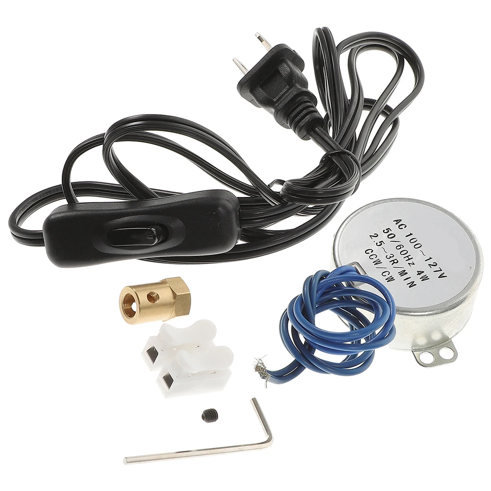 

1 set 1 Set Synchronous For Christmas Decoration Speed Reduction Small Electric Fan Motor Cw Ccw Slow Rotating Motor For School