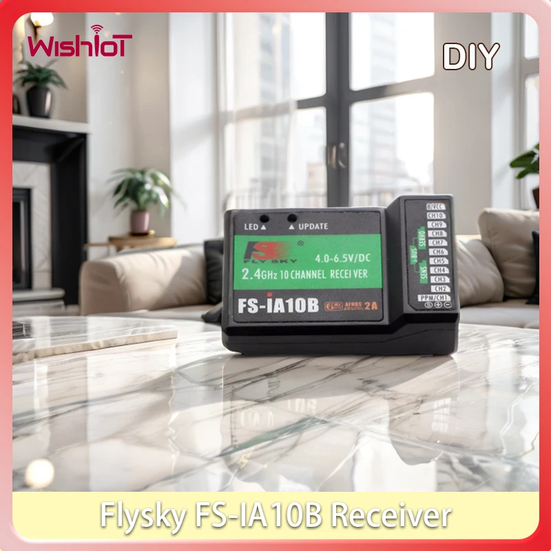 

10CH 2.4G Flysky FS-IA10B Receiver PPM Output with IBus Port for FS-i6X FS-i6 FS-i6S FS-i10 FS-GT2E FS-GT2G Transmitter #T3