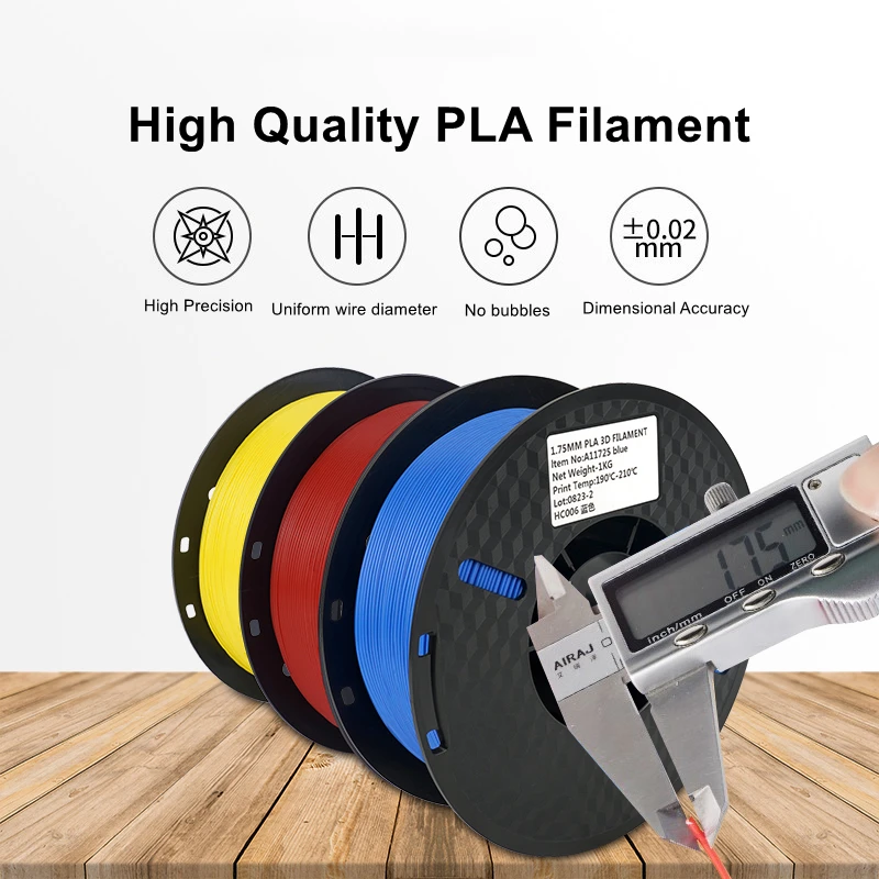 Filamento Kingroon PETG TPU PLA 1,75mm 10KG 1KG (2,2 libras)/carrete materiales de impresión 3D de varios colores para impresora 3D Pen FDM