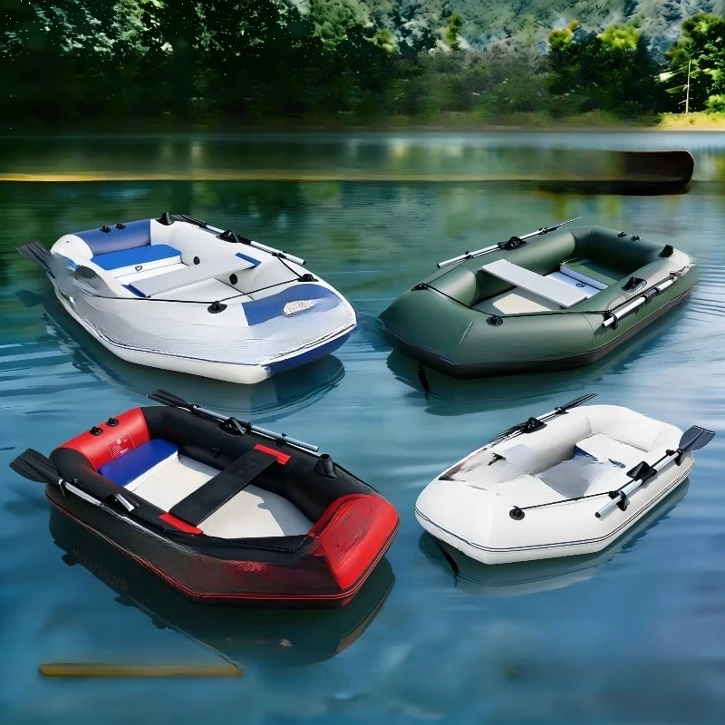 Solar Marine Single Inflatable Fishing Boat 175CM PVC Air Floor Kayak With Free Canoe Accessories for Outdoor Water Sports