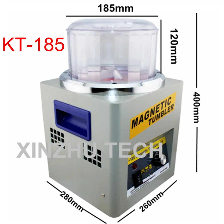 Imagem -02 - Copo Magnético Máquina de Polimento Tumbler Rotativo Polidor de Superfície de Jóias Máquina de Acabamento Ferramentas de Acabamento ac 110v 220v Kt185