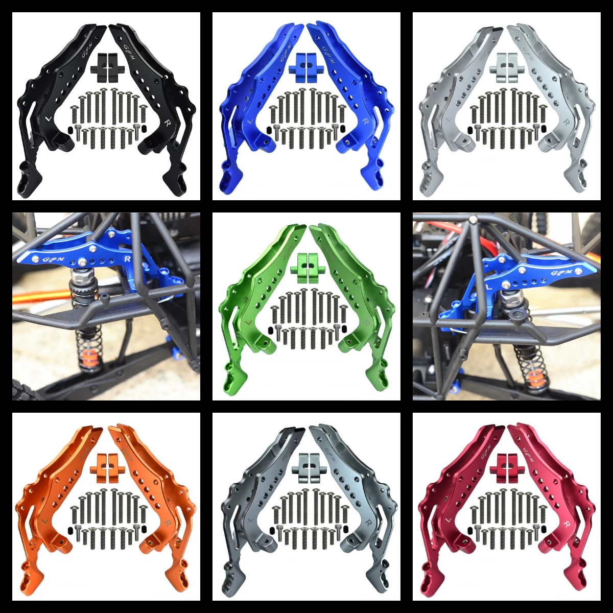 

GPM Aluminum Rear Shock Tower For LOSI 1/10 Baja Rey、LOSI 1/10 Rock Rey