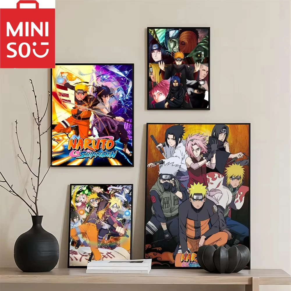 

MINISO аниме Наруто DIY 5D алмазная живопись ручной работы наборы инкрустаций художественное ремесло круглая/квадратная дрель Рим Декор подарок