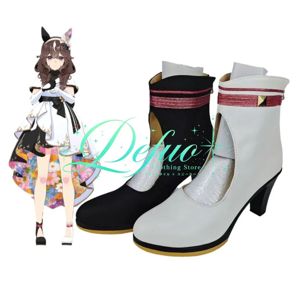 Anime Uma Girl Group Beautiful Derby Role-playing Shoes Custom Game Manga Female Girl Boots Role-playing Accessories