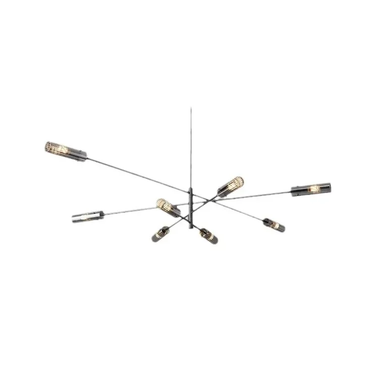 

Living room chandelier high-end light luxury all-copper high-end hall main light