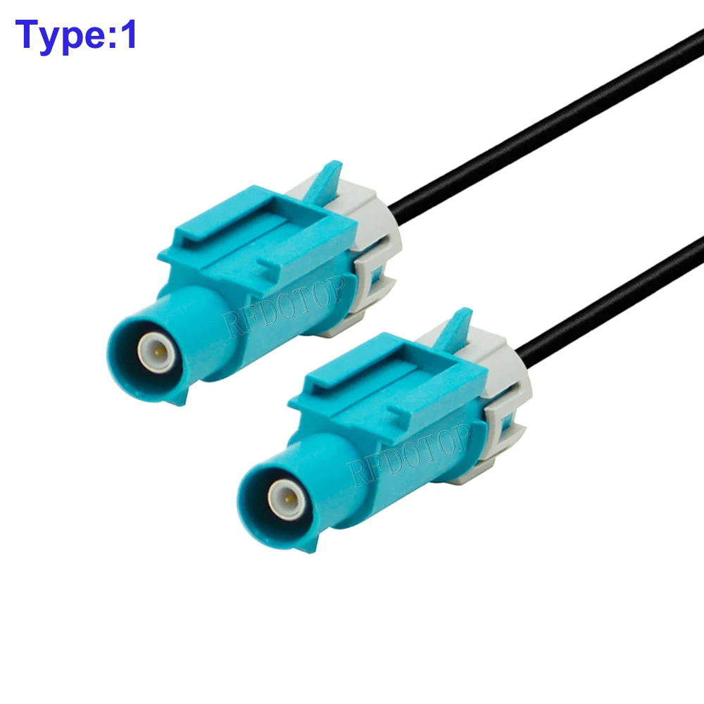 RG-174 Waterproof Fakra Z Male Plug to Z Female Connector RG174 RF Coaxial Extension Cable 50 Ohm Coax Pigtail Jumper 15CM-10M