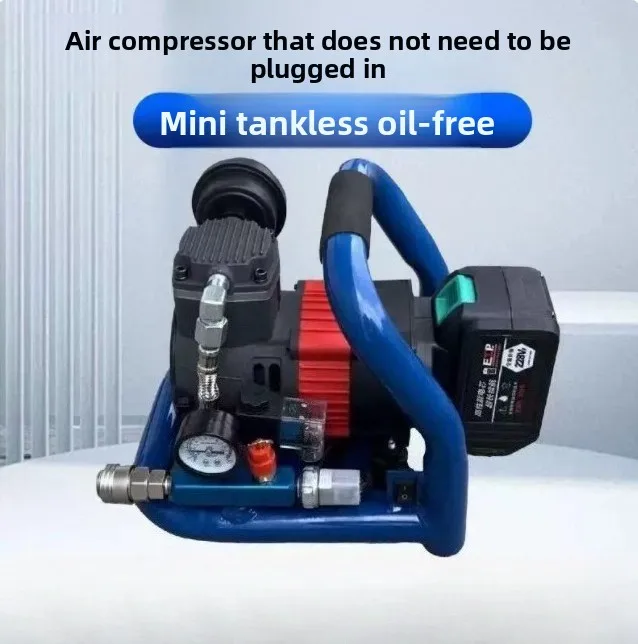 Cordless Tire Inflator 150PSI Rechargeable Air Compressor for Car Bike with Battery
