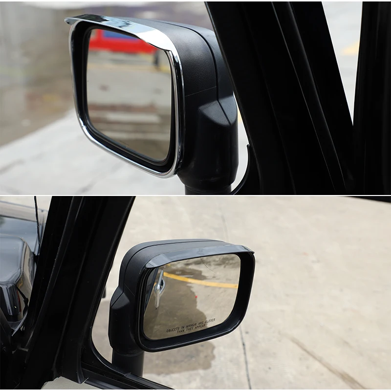 

ABS Black/Silver For Hummer H2 2003-2009 Car Exterior Mirror Rain Eyebrow Frame Decorative Sticker Car Modification Accessories