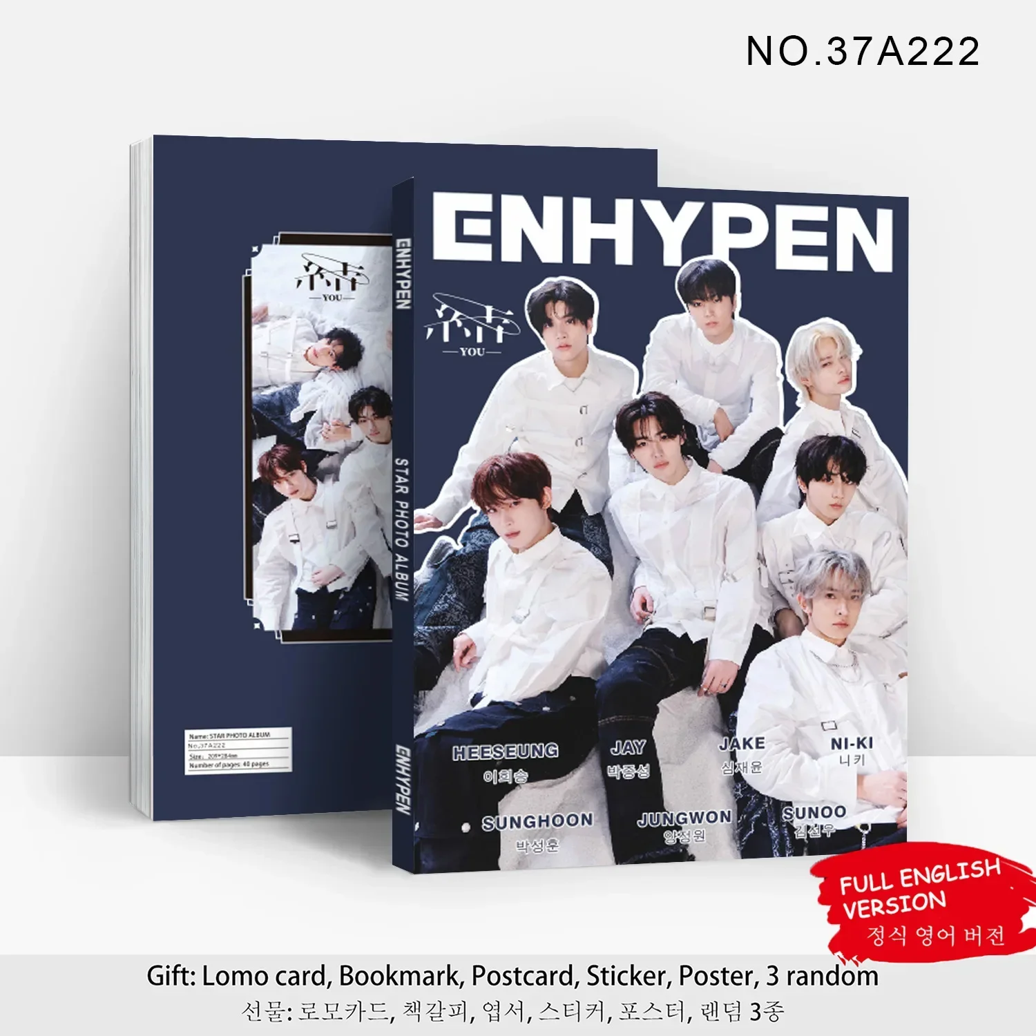 

Hot Sales in Stock EN Celebrity Photo Collection Japan Album【YOU】3rd Next-Gen K-pop Group Style Photobook Fan Gifts