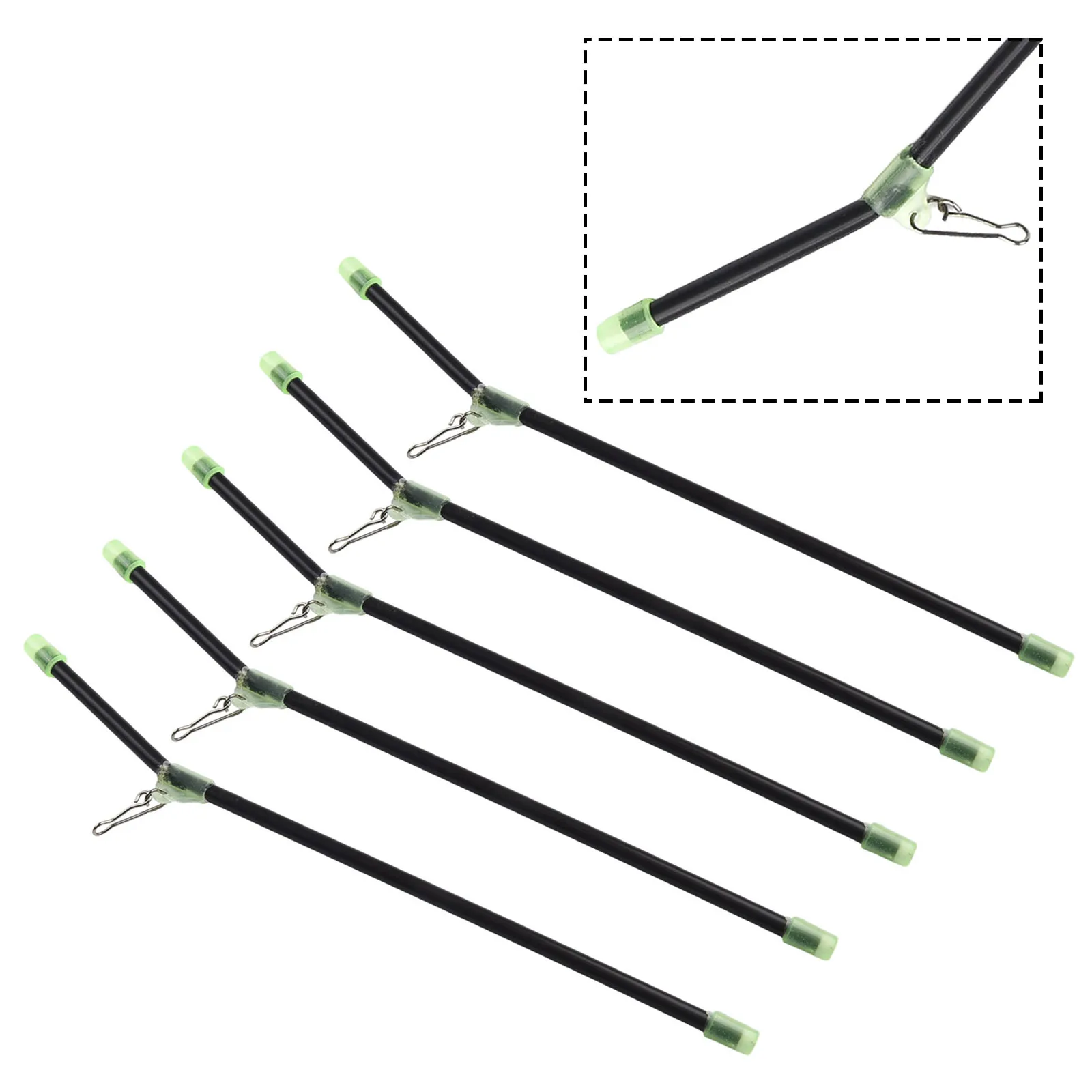 5pcs Anti-Tangle Fishing Feeder Boom-Sea Fishing Anti-Tangle Feeder Connector Boom Fishing Tools Feeder Boom-With Snaps