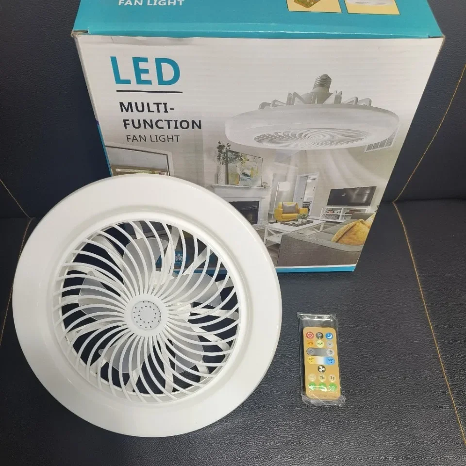 

E27 Pendant Light 2 in 1 Ceiling Fan with Remote Control Lighting Conversion Base Lighting Base Suitable for Bedroom and Living