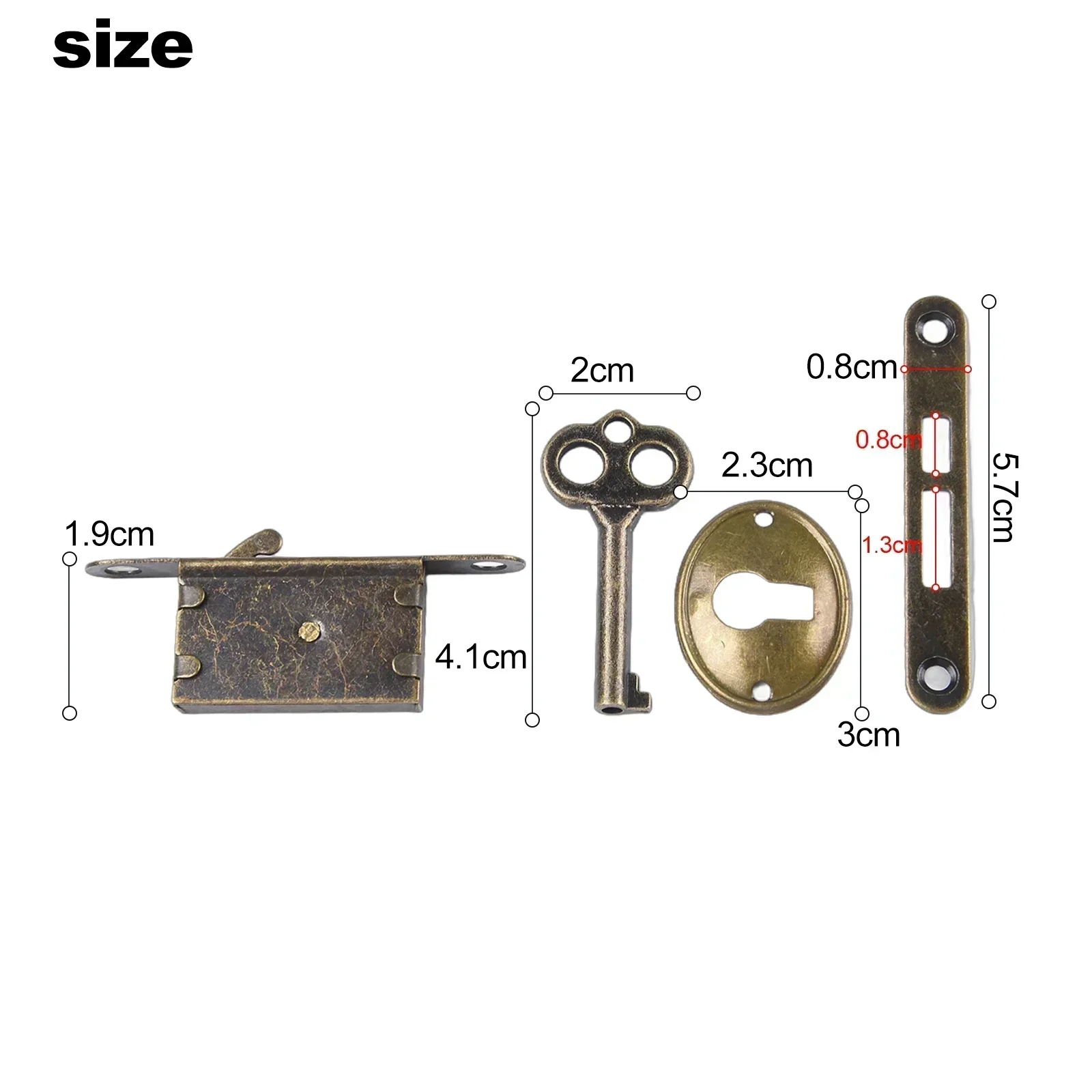 1pc mobili antichi gancio serratura armadietto bancone armadio cassetto porta scorrevole serratura scatola di file hardware di bloccaggio per la casa