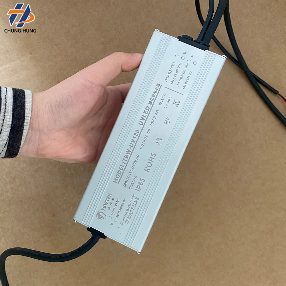 50-70V 2.4A Water-Cooled Adjustable Driver Power Supply Special For High Power UV LED Curing Lamp UV Printer Ink Curing