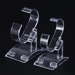 10CM Plastic Wrist Watch Display Rack Holder Sale Show Case Stand Tool Clear Jewelry Packaging Total Height Watch Display Stand