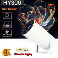 Nuevo Proyector Portátil para Exteriores HY300 2026, 4KWifi, 1080P, 1280*720P HD, Cine en Casa, Películas, Videojuegos, Proyección LED