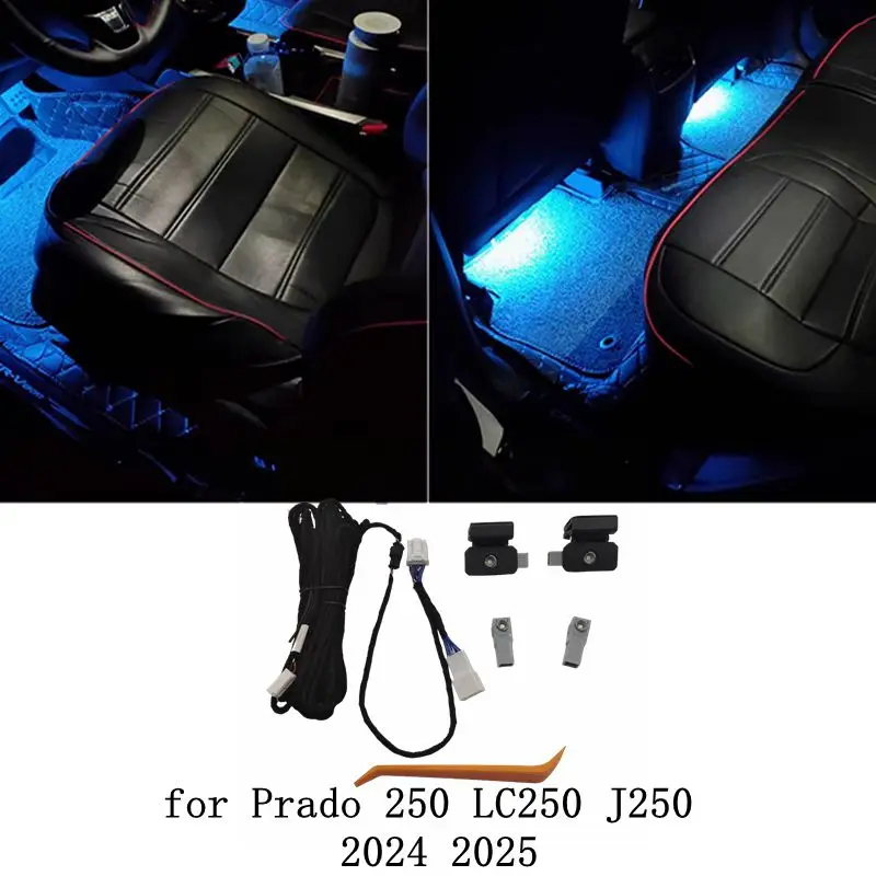 

For Toyota Land Cruiser Prado LC250 J250 2024 2025 Car LED 4PCS LED Foot Light Ambient Light Decorative Light Special Atmosphere
