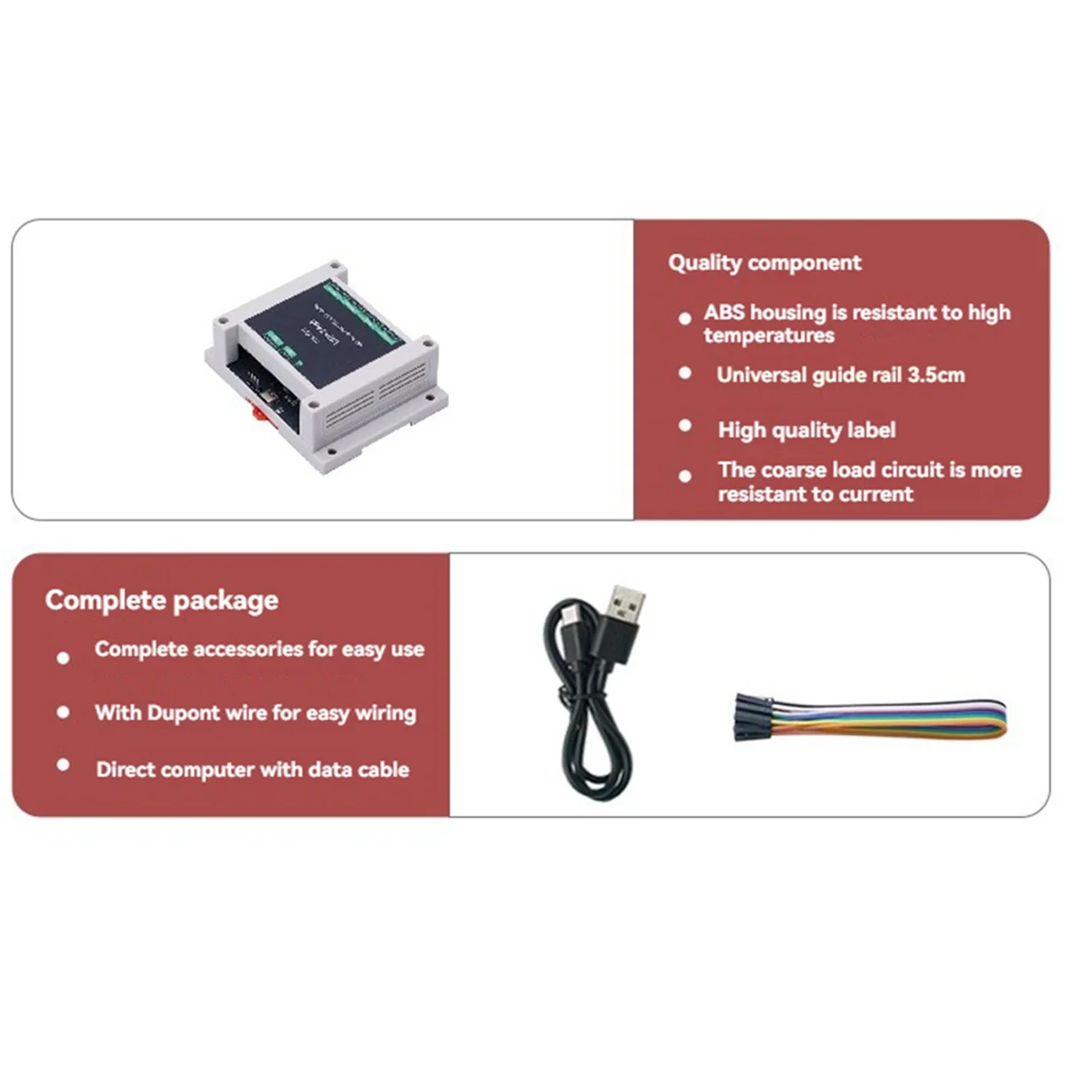 A03R Industrial Control Board USB Relay PRO 4-Way Relay Isolation Rail USB/TTL Control Relay for Automation Application