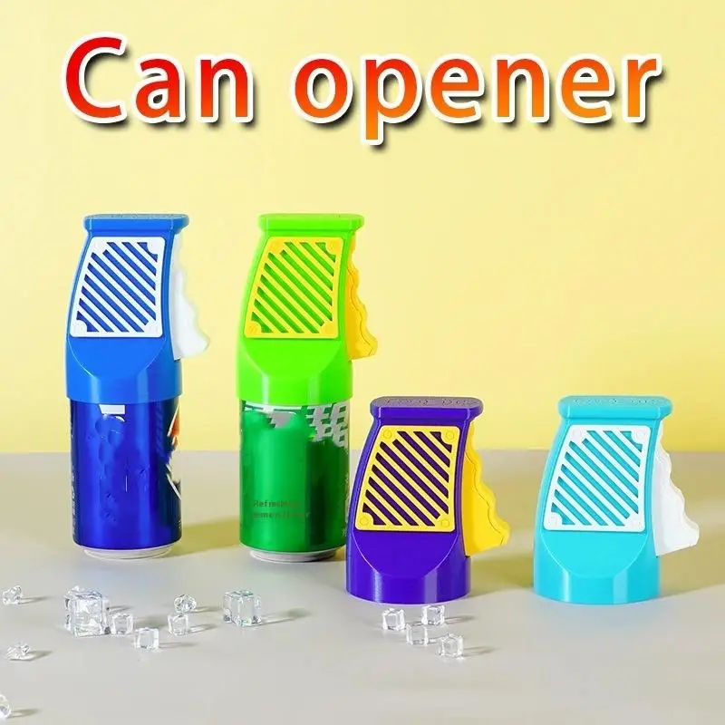 

1 Pc 3D-Printed Small Can Opener Wear Resist Portable Beverage Open Tool Ergonomics Beer Can Opener For Finger Nail Protection