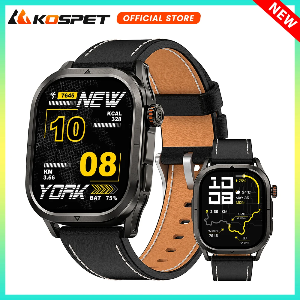 

KOSPET MAGIC P10 GPS Смарт-часы Мужские двухдиапазонные ALI 5ATM IP69K Водонепроницаемый экран с защитой от отпечатков пальцев Компас Высотомер Барометрический